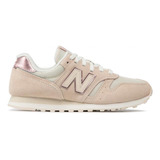 Tenis New Blance Wl373 Para Mujer-beige