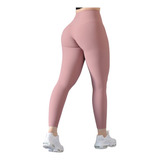 Leggins Deportivo Gala Sport Rosa Lineas Licra Colombiana 