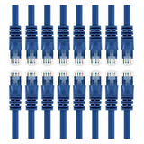 Cable Ethernet Cat 6 De 1 Pie Paquete De 16  Cable De C...