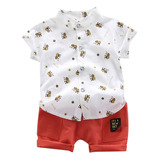 Camisa De Manga Corta Con Estampado De Abeja En U Toddler Ki