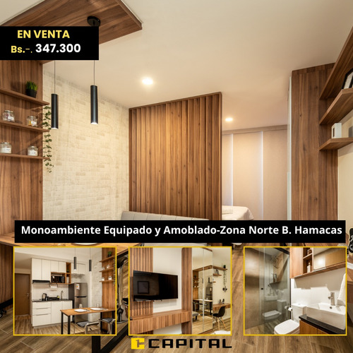 Monoambiente Totalmente Equipado Y Amoblado En Venta