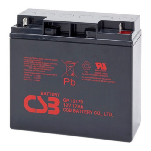 1bateria 12v 17ah Csb No Break Apc Sms Gp12170  