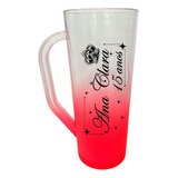 20 Copo Neca Long Drink C/ Alça 400ml Degradê Personalizado 