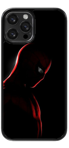 Funda Para Celular Spiderman Hombre Araña Fondo Negro Siluet