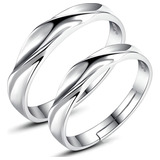 2 Anillos De Compromiso Plata 925 Matrimonio Pareja Promesa