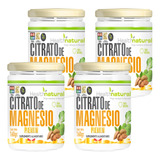 Pack 4 Citrato De Magnesio En Polvo 160g. Health Natural
