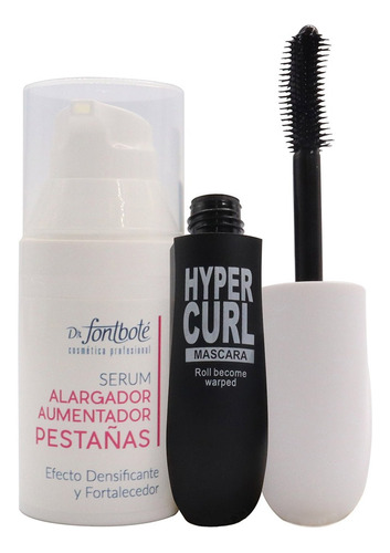 Serum Alargador Y Volumen Pestañas Fontboté + Máscara Cvl