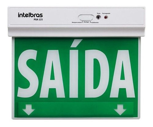 Placa De Sinalização Intelbras Psa 125  Saída  Face Única