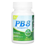 Pb8 Probiótico 14 Bilhões Vegetariano Nutrition Now 60 Caps Sabor Sem Sabor