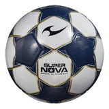 Balón Gaser Futbol Modelo Super Nova Laminado Charol Color No. 4 Azul Con Dorado