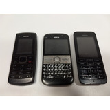 Lote 3 Celulares Antigos Nokia X1-00 Rm969 E5-00 T6p -leia-