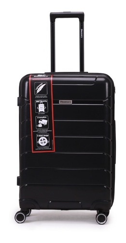 Valija Rígida Discovery Grande 30kg Expandible 8 Ruedas 360°