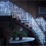 Cascata 200 Leds 5m Pisca Pisca Branco Frio 8 Funções Natal