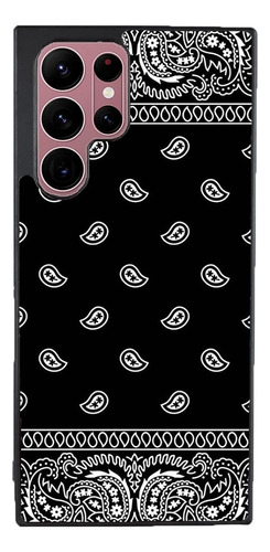 Funda Para Galaxy Pañuelo Negro Blanco Arte Figuras Cholo