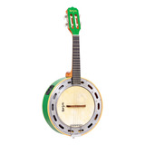 Banjo Rozini Rj11 Elvd Studio Eletrico Verde Mogno Laminado