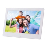 Porta Retrato Digital 7 Som Video  Mp3 Mp4 Com Controle Cor Branco