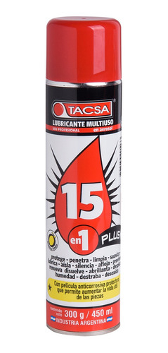 Lubricante 15 En 1 Plus Tacsa 450ml Pack X12