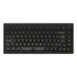 Teclado Mecânico Akko Abnt2 5075 Clear Black Com Switch V3