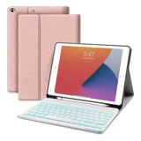 Juqitech - Funda Con Teclado Retroiluminado Para iPad 10.2