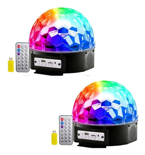 X2 Bola De Luces Con Bluetooth Magic Disco