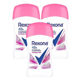 Pack X3 Unid Rexona Desodorante Powder Dry O Emotion Barra 