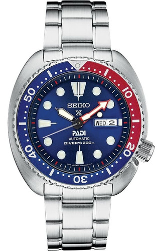 Reloj Hombre Seiko Srpe99 Automático Pulso Plateado En Acero