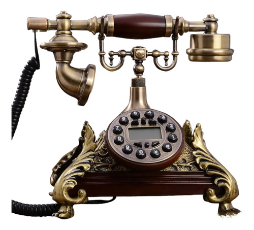 Telefono Europeo Antiguo Color Bronce