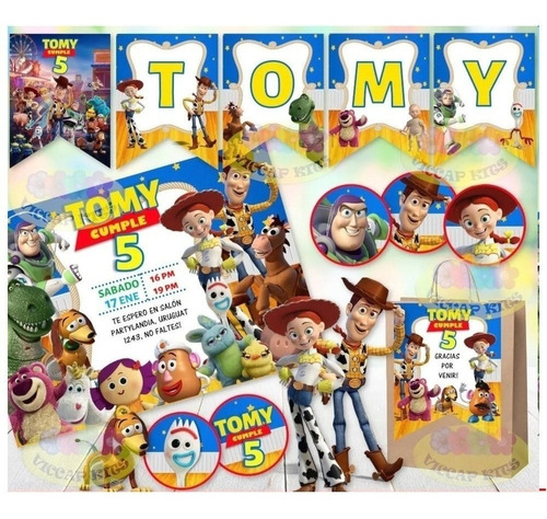 Kit Imprimible Toy Story 100% Editable Decoración Candy Bar