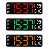 Reloj De Pared Digital Led Con Mando A Distancia Decorativo