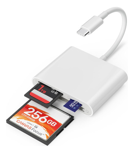 Lector De Tarjetas Sd Usb C Para iPhone 15/mac/iPad, Usb T D