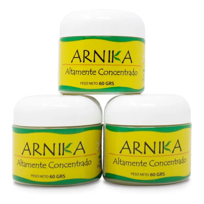 3 Pack Pomada Árnica Natural 60g Antiestrías Dolor Muscular | Meses sin interés