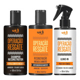 Operação Resgate Reconstrutor+ Shampoo+ Leave-in Widi Care