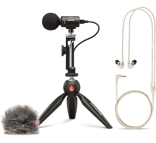 Shure Mv88+se215-cl Kit Videografia Podcast Portatil Pack 