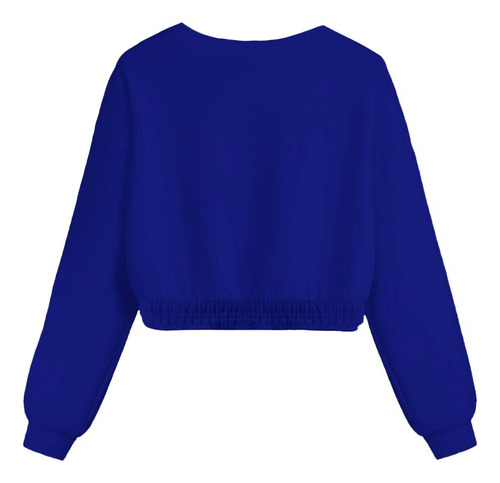 Sudadera Crop Top Ombliguera Sin Gorro Para Sublimar 