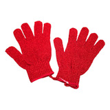 Par De Guantes Exfoliantes Para Bañar Body Shop Rojos Ultras