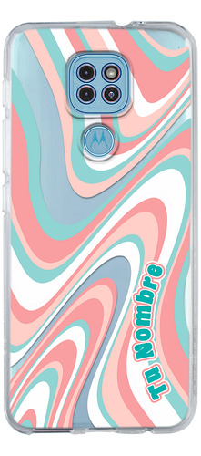 Funda Para Motorola Para Mujer Curvas Rosas Con Tu Nombre