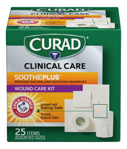 Curad Sootheplus Kit De Cuidado De Heridas Con Bicarbonato .