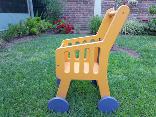 Carrito Supermercado De Madera