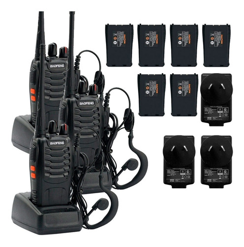 Kit X 3 Handies Baofeng Radio Originales Bf-999s 16ch Uhf