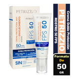 Petrizzio Crema Doble Protección Rostro Fps-50/luz Azul