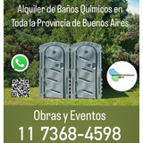 Alquiler De Baños Químicos Portátiles Para Obras Y Eventos