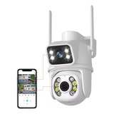 Câmera Ip Dupla Visão 6mp Ip66 Icsee + Cartão 128gb Infrared