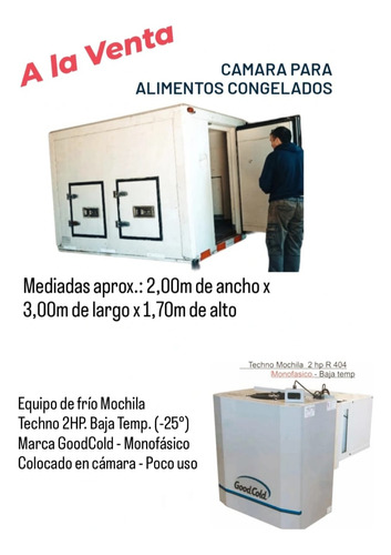 Equipo De Frío - Mochila 2 Hp Monofásico Y Caja Térmica  