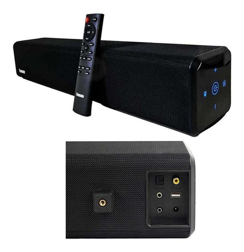 Soundbar 2.0 Mts-2021 80w Bluetooth Entrada Óptica Tomate