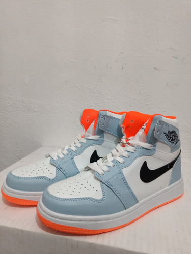 Tenis Nike J1 Blanco Azul #26 Mx