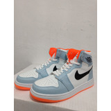 Tenis Nike J1 Blanco Azul #26 Mx