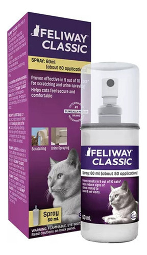 Spray Calmante Feliway Classic Para Gatos 60mi [u]