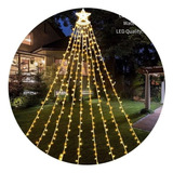 Cortina Arbol Navidad Estrella Guirnalda Solar 0660/jp Ideas