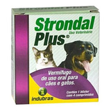 Strondal Plus 4 Comprimidos Vermifugo Para Cães E Gatos