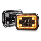 Pxpart Faros Delanteros Led De 7 X 6, 85 W, Dot 5 X 7 Con